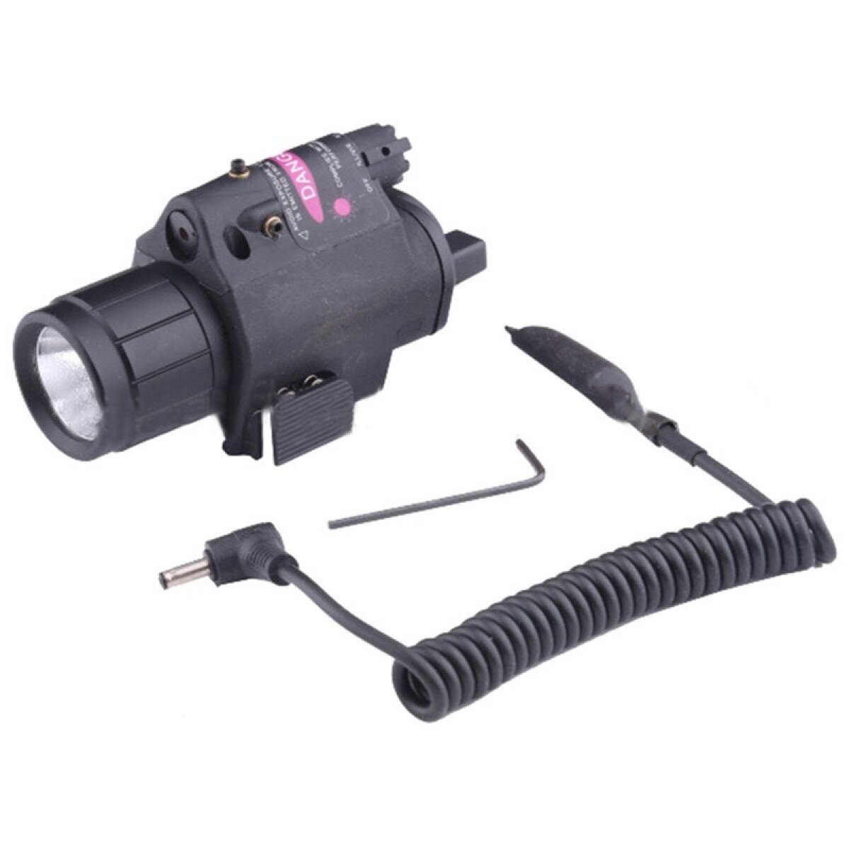 LINTERNA ORISTAL CON LASER PARA PISTOLA 