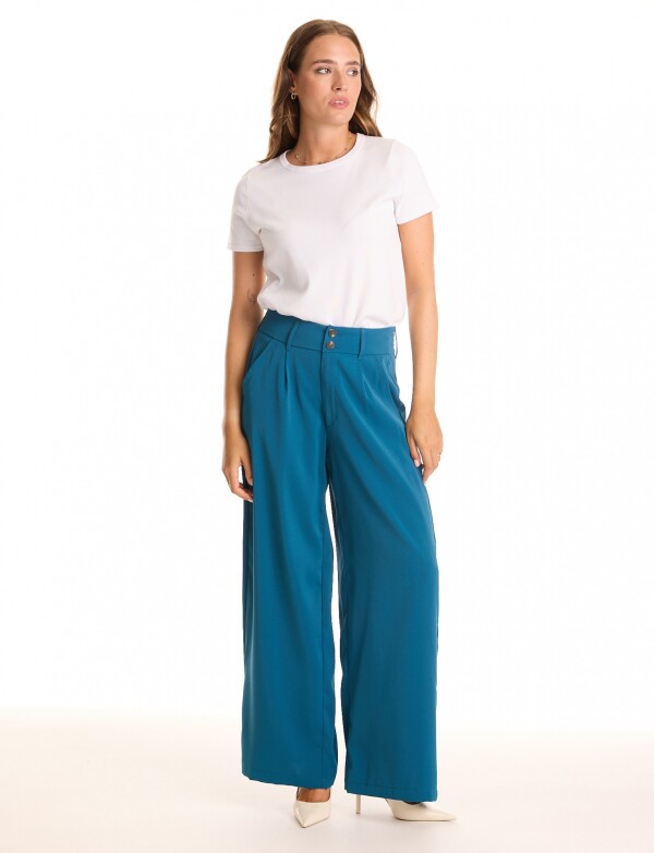 Pantalon Wide Leg PETROLEO