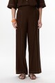 PANTALON LINO POCKET MARRON