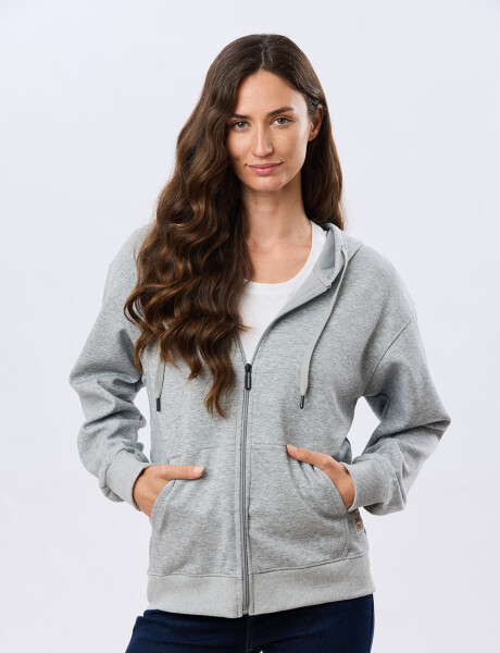 CAMPERA DE ALGODÓN CON CAPUCHA Griscla