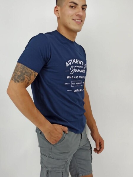 T-SHIRT OXX S007-22 AZUL