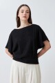 Blusa amasada negro