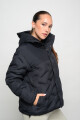 Campera puffy umbro con capucha Negro