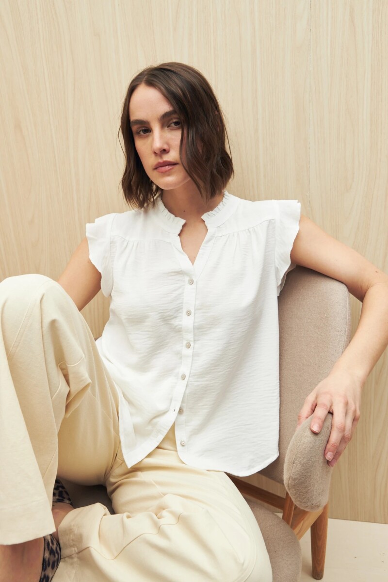 BLUZA ALLIE KEANE - BLANCO 