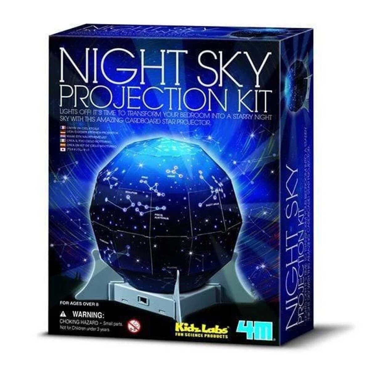 Juego Educativo 4M Modelo Astronómico 3D del Cielo Nocturno - Azul 