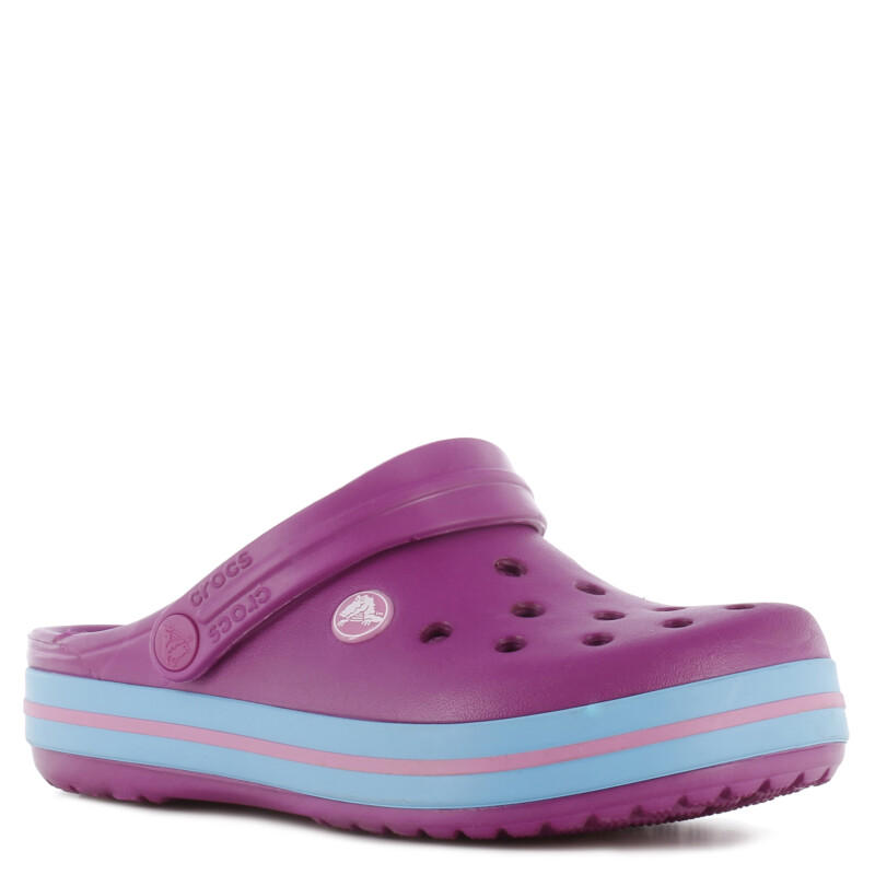 Zuecos Infantiles Crocs Crocband Clog Violeta - Azul Cielo