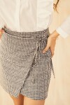 FALDA LAIA BRUSHED CLASSIC HOUNDSTOOTH FALDA LAIA BRUSHED CLASSIC HOUNDSTOOTH
