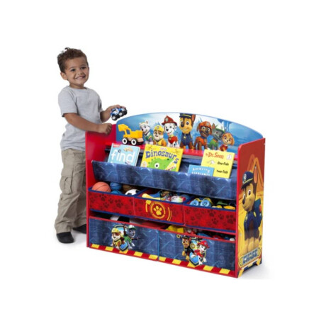 Organizador de libros y juguetes Deluxe Paw Patrol 5 Contenedores