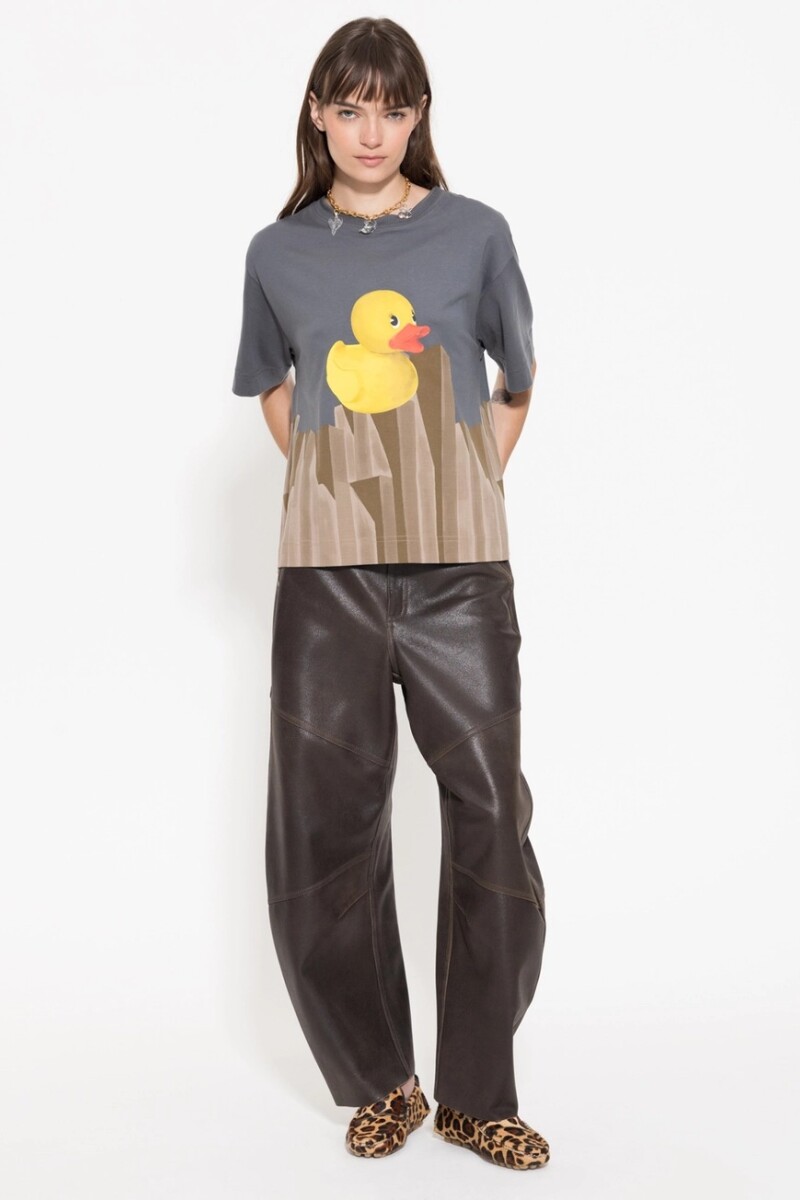 REMERA DUCK Gris