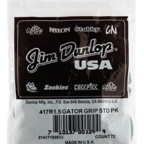 PUAS JIM DUNLOP (417R 1.50) GATOR GRIP x72 Unica