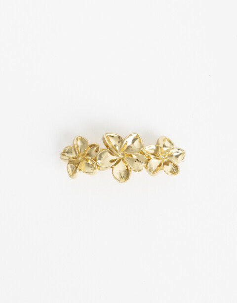 Hebillas Francesas Flores Hebilla Francesa Flores Hawaianas - Dorado