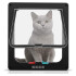 Puerta Para Ingreso Salida Mascotas Perro Gato Ventana M Variante Color Negro