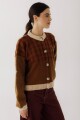 PRE VENTA Cardigan Rombos Camel