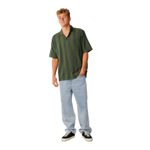 Camisa Rip Curl Classic Surf Weaver - Verde Camisa Rip Curl Classic Surf Weaver - Verde