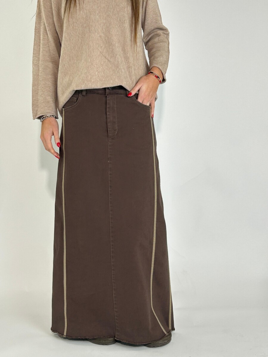POLLERA KEILA - MARRON 
