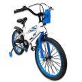 Bicicleta Infantil Rodado 20 Con Rueditas Auxiliares Y Portabotellas Blanco