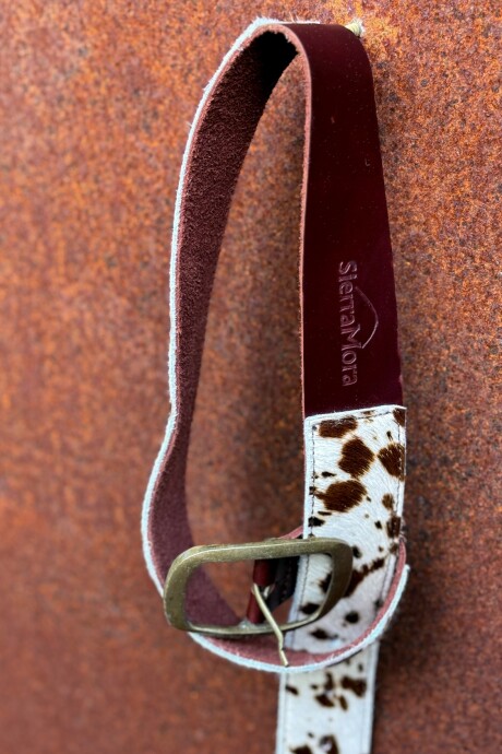 Cowhide Belt Print / Dorado