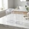 Set de baño, porta cepillo y organizador de mesada TRANSPARENTE