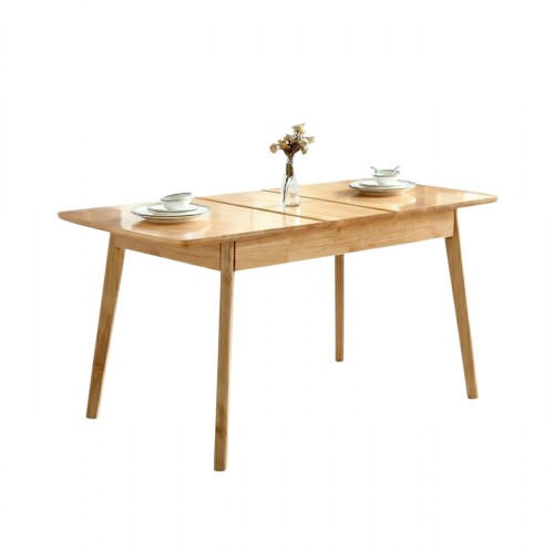 Mesa de comedor Extensible - Madera maciza 120 a 150 cm Elan Mesa de comedor Extensible - Madera maciza 120 a 150 cm Elan