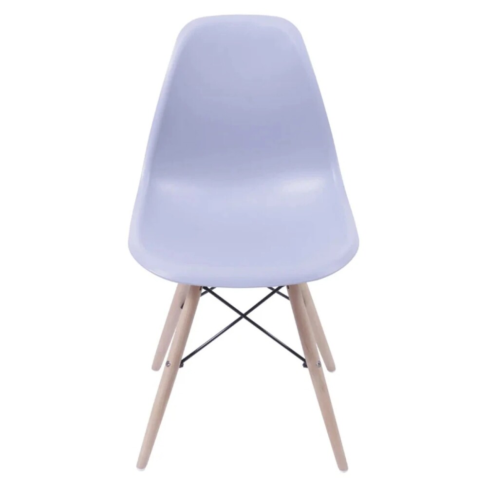 Silla Eames DKR - Base En Madera Gris