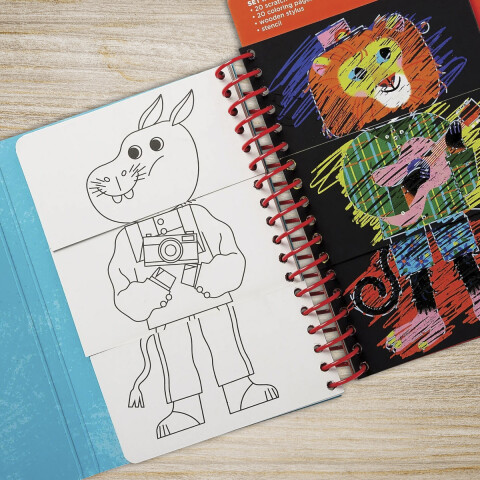 Libro Interactivo para Colorear de Animales Crocodile Creek U