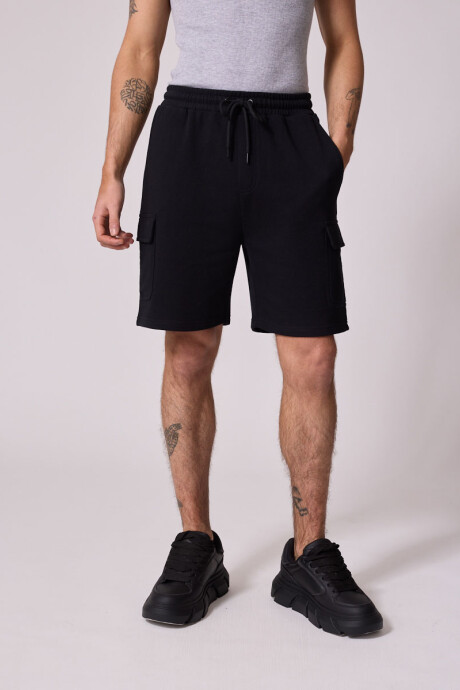 BERMUDA FELPA ELISO DIXIE Negro