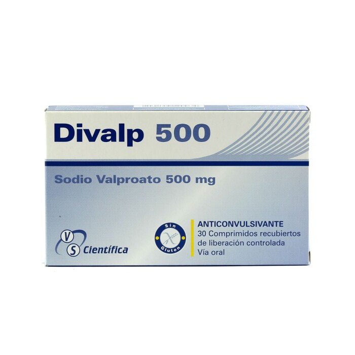 DIVALP 500 MG. CJ X 30 COMPRIMIDOS única