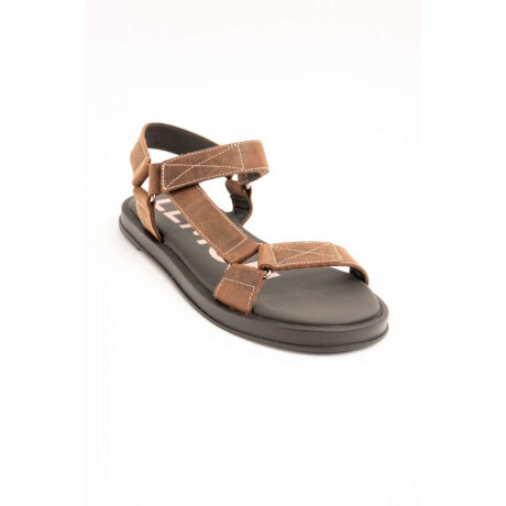 Sandalias Regulables Cuero Chocolate