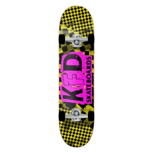 Skate armado KFD YOUNG GUNZA RANSOM CHECKERS YELLOW 7.75" Skate armado KFD YOUNG GUNZA RANSOM CHECKERS YELLOW 7.75"