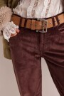 RISK TAKER CORD STRAIGHT Marron