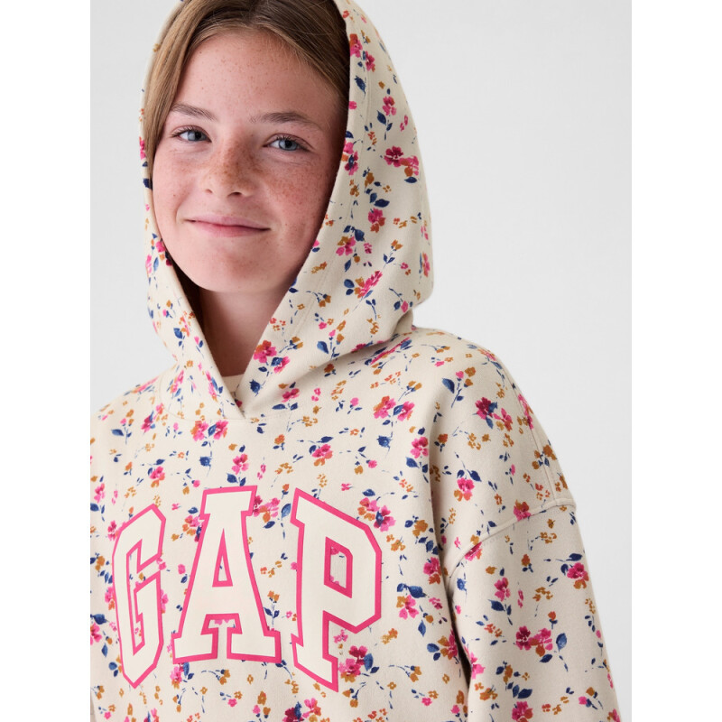 V-FRCH FT LOGO PO WHITE FLORAL PRINT