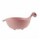 Bowl Plato Diseño Dinosaurio para Comida Bebé en Plástico Rosa