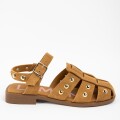Imagen de Cangrejera Gamuza Con Tachas - Camel