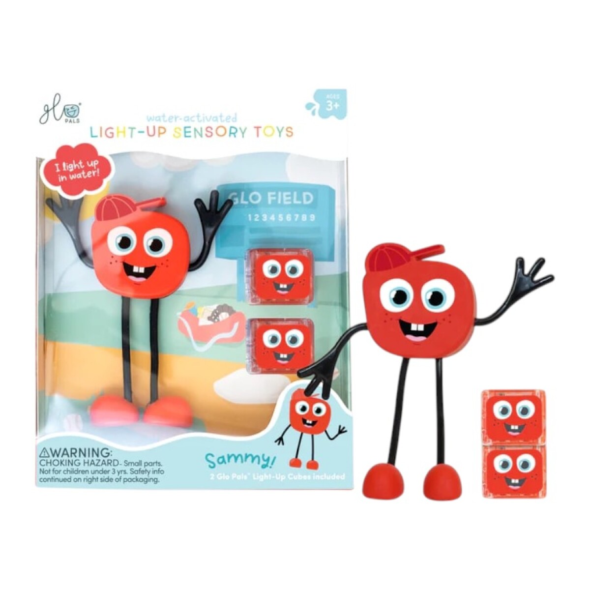 Glo Pals cubos luminosos con personaje - Rojo 