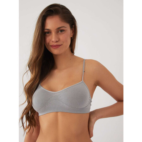 Soutien bretel fino prili Gris claro