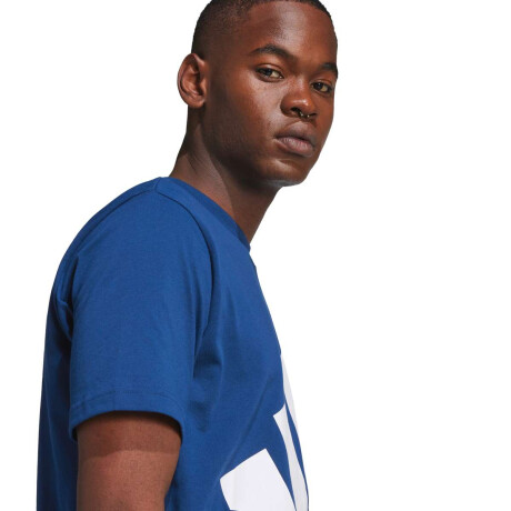Remera Essentials Big Logo De Hombre Azul