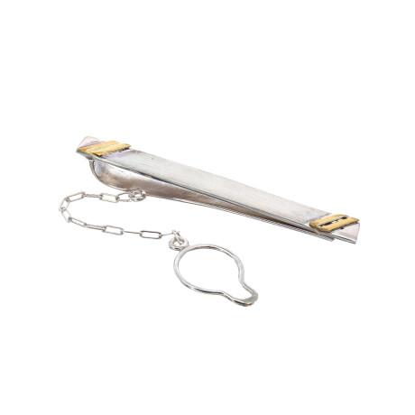 Trabacorbata de plata 925 y double en oro 18 ktes. Trabacorbata de plata 925 y double en oro 18 ktes.