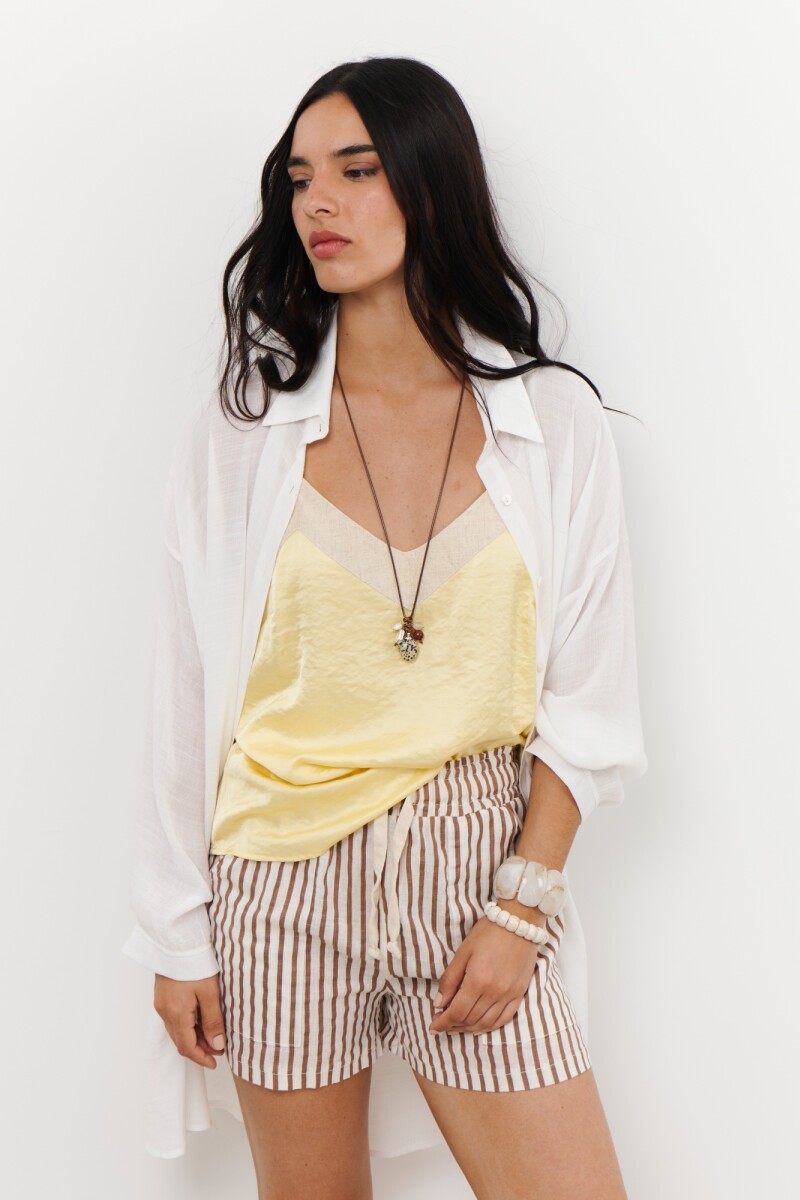 MUSCULOSA LINO SATEN AMARILLO