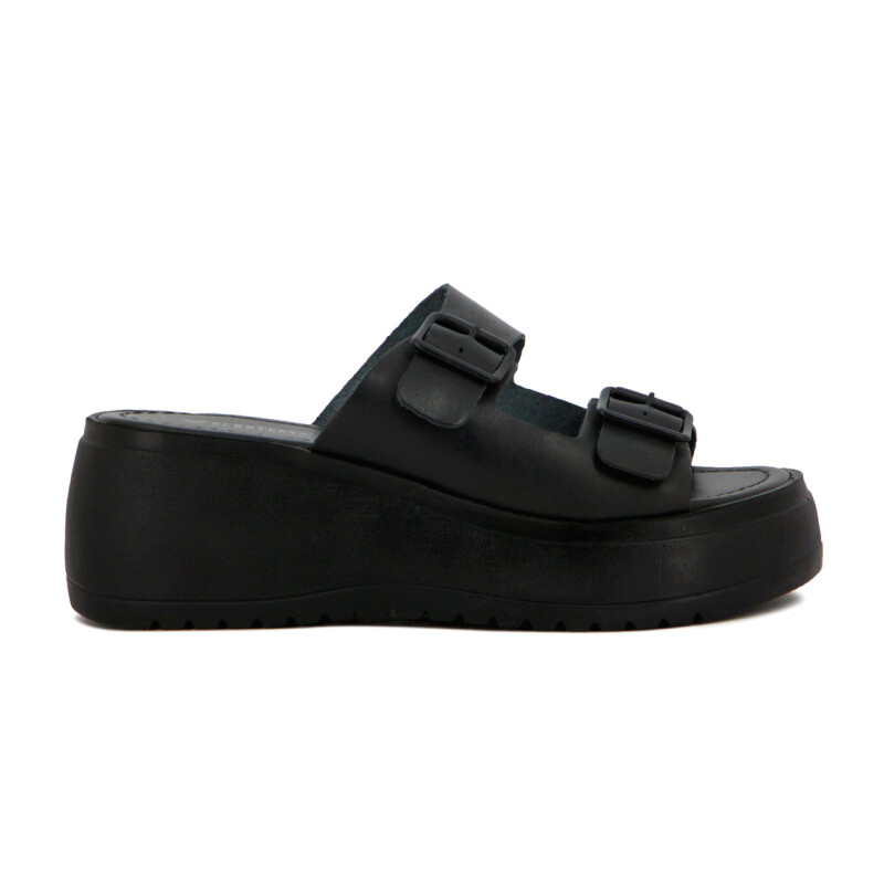 Sandalias Plataforma Mujer Euro Teens Negro