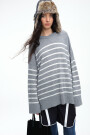 SWEATER RAYAS Gris