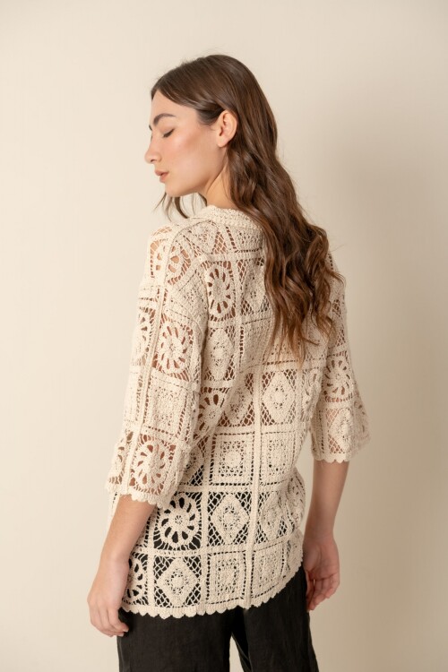 Camisa crochet Numa Camisa crochet Numa