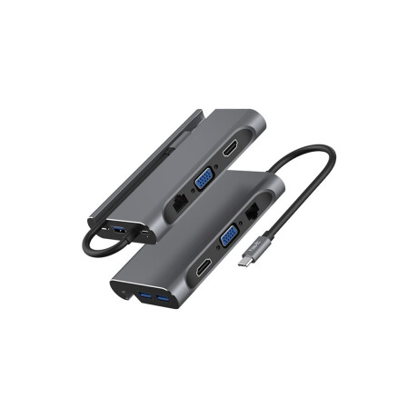 Hub 7 en 1 USB-C a USB HDMI VGA RJ45 Hub 7 en 1 USB-C a USB HDMI VGA RJ45