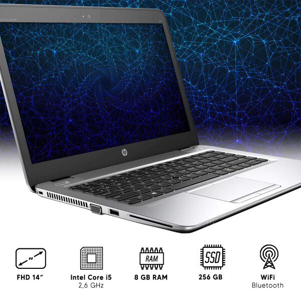 Notebook Hp Elitebook 840 G4 I5/ 8 Gb Ram/ 256 Gb Ssd NOTEBOOK RFPL HP 840 G4 I5/8/256/14