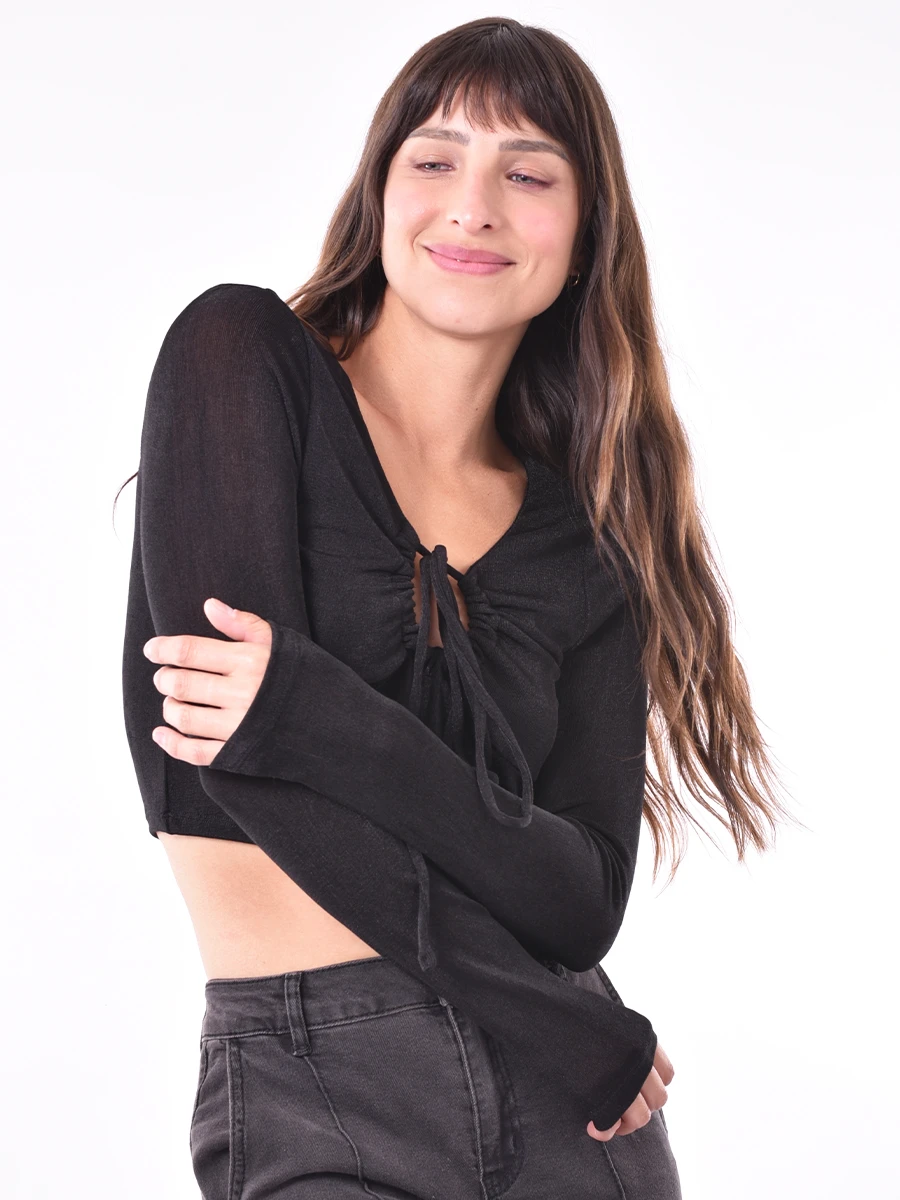 REMERA NULA - NEGRO 