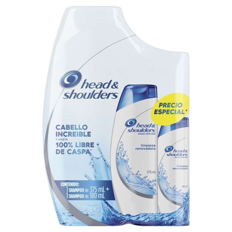 Pack Shampoo Head & Shoulders Limpieza 375 Ml. +180 Ml. Pack Shampoo Head & Shoulders Limpieza 375 Ml. +180 Ml.