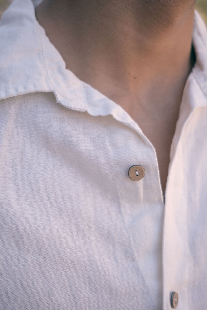 LONG SLEEVE LINEN SHIRT Rosa