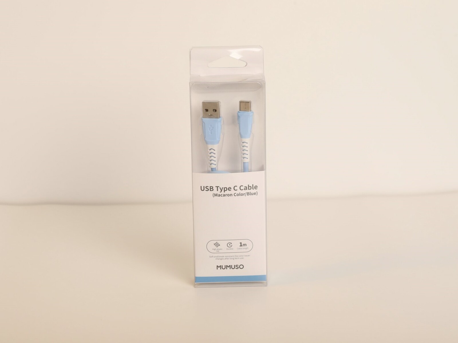 CABLE USB TIPO C (COLOR AZUL) 