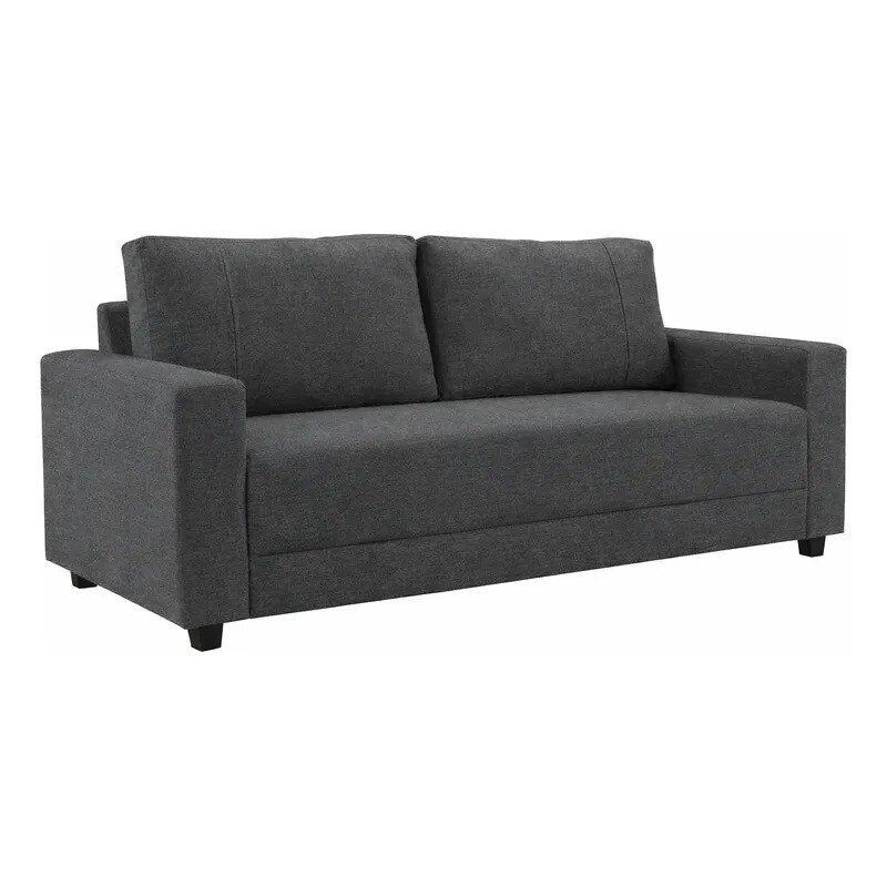 SOFA 3 CUERPOS - TELA PET FRIENDLY GRIS OSCURO SOFA 3 CUERPOS - TELA PET FRIENDLY GRIS OSCURO