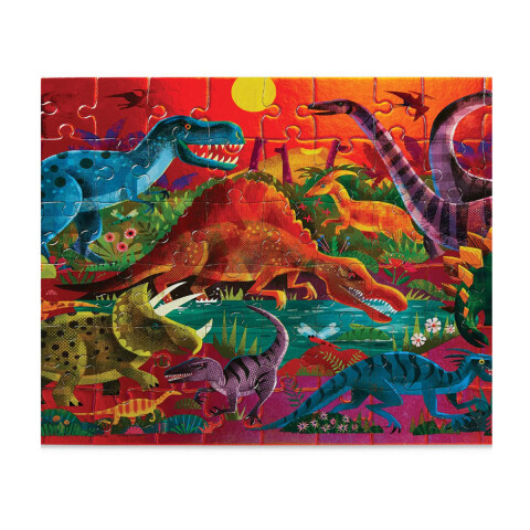 Puzzle Holográfico Crocodile Creek 60 Piezas 35 x 48 cm Dinosaurios
