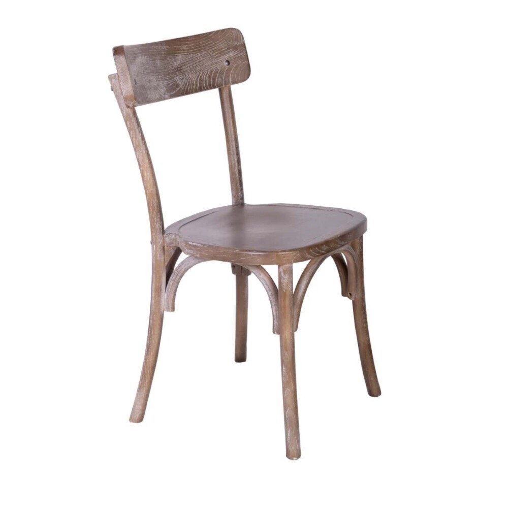 SILLA DE COMEDOR MADERA NATURAL-BEIGE MODENA